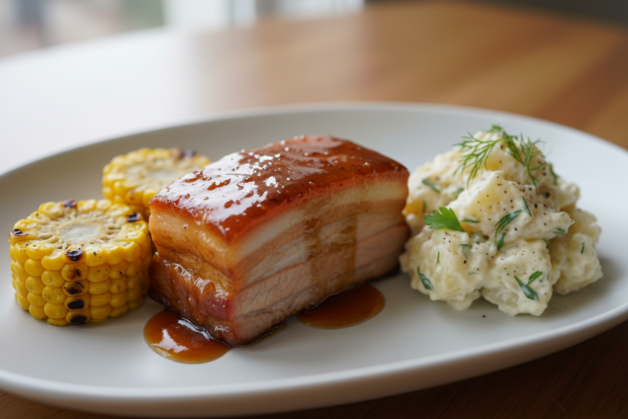 Make piece of pork slightly smaller