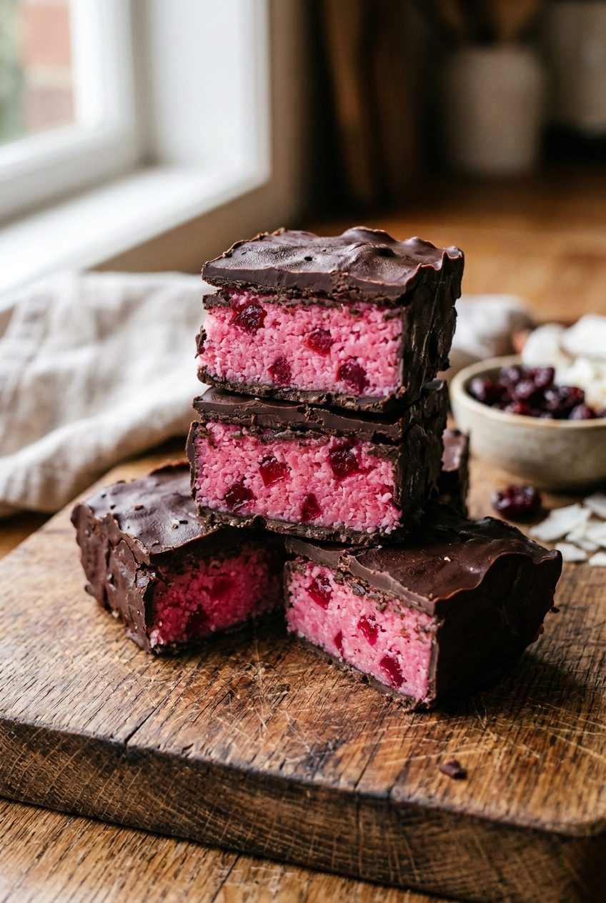 Dessert Cherry Ripe Slice