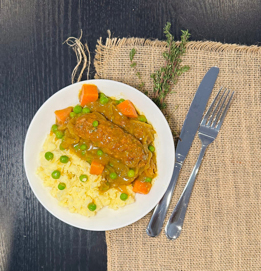 Fresh - Curried Sausages with Mash - GF