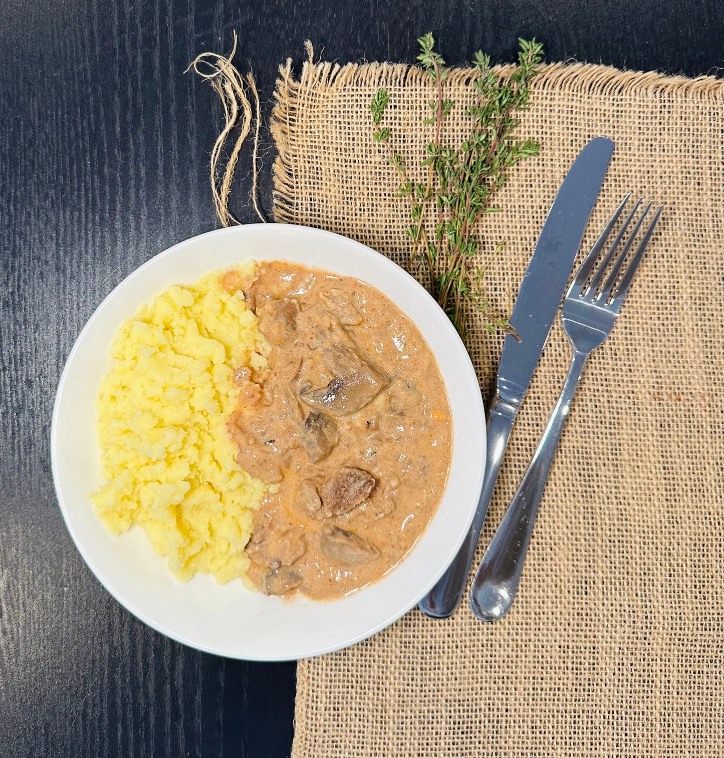 Fresh - Beef Stroganoff with Mash - GF
