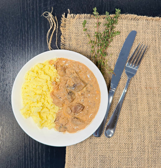 Fresh - Beef Stroganoff with Mash - GF