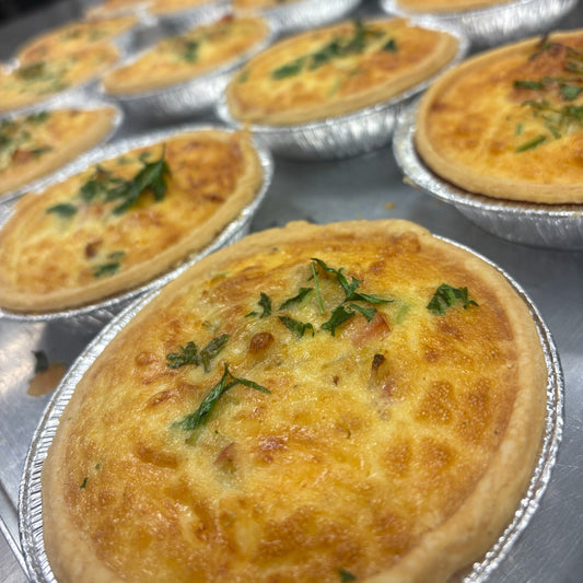 Fresh - Bacon, Leek and Cheddar Quiche and Salad