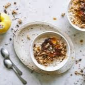 Fresh - Vanilla Rice Pudding with Roasted Apple Hazelnut Crumble - GF